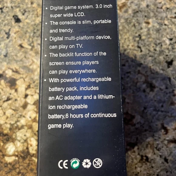 Handheld Game Console - Black - Picture 3 of 6